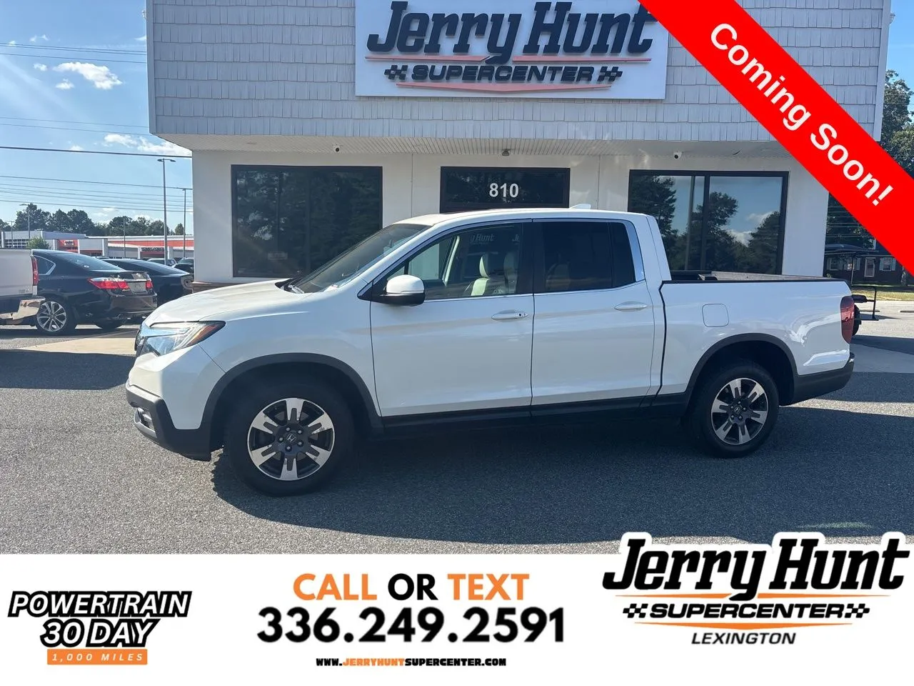 White 2019 Honda Ridgeline RTL for sale in Lexington, NC