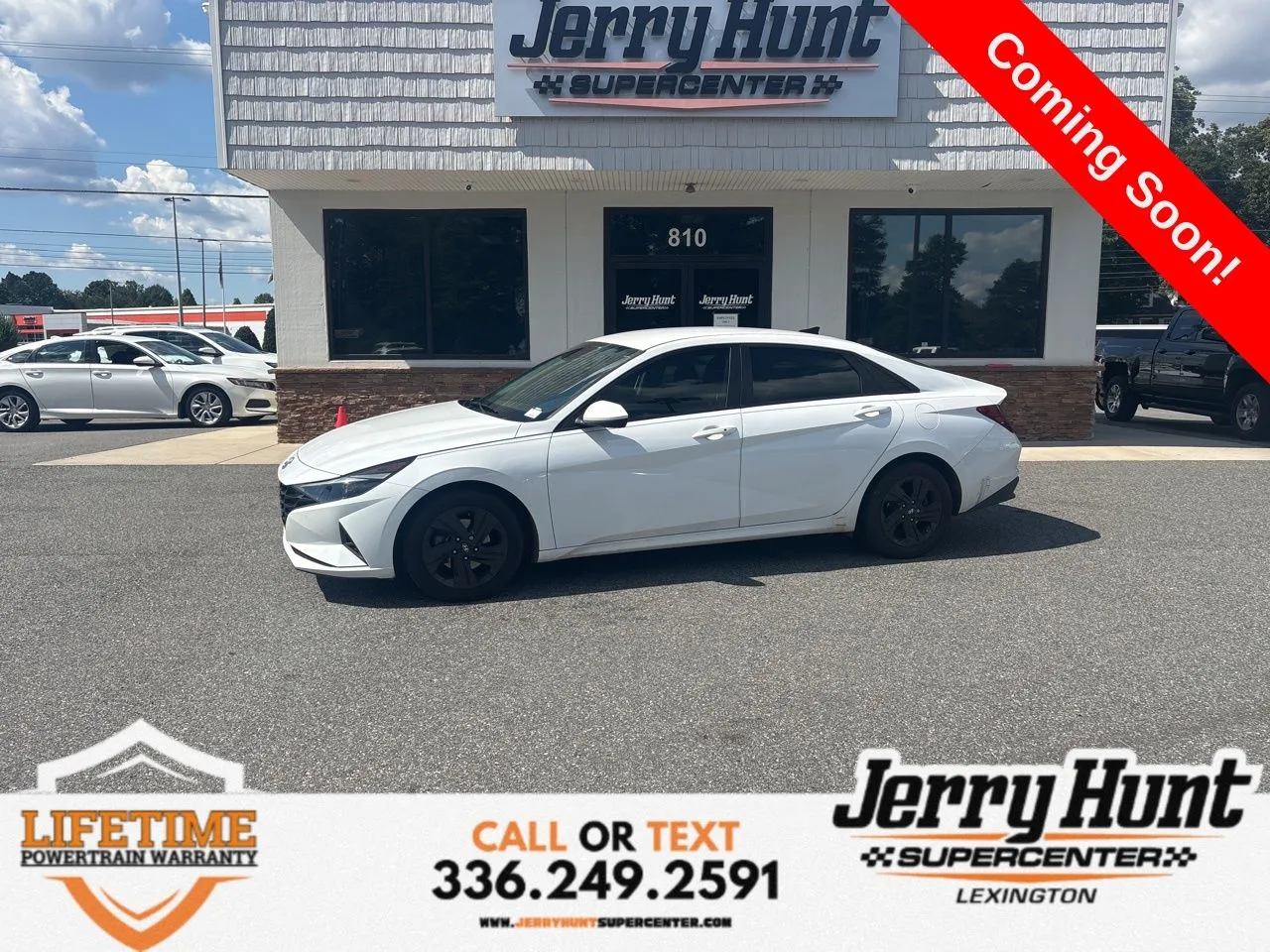 White 2021 Hyundai Elantra SEL for sale in Lexington, NC