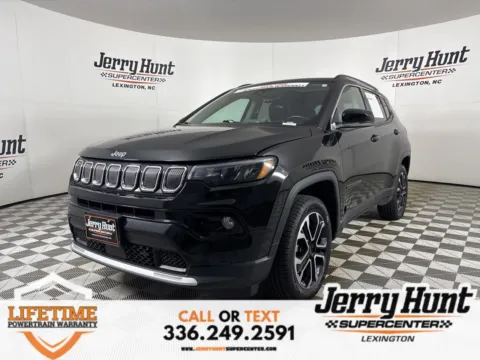 Black 2022 Jeep Compass Limited for sale in Lexington, NC