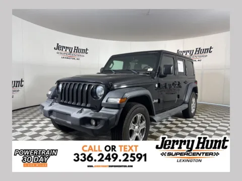 Black 2019 Jeep Wrangler Unlimited Sport S for sale in Lexington, NC