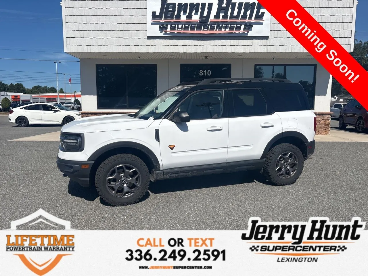 White 2022 Ford Bronco Sport Badlands for sale in Lexington, NC