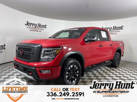 Red 2023 Nissan Titan PRO-4X for sale in Lexington, NC