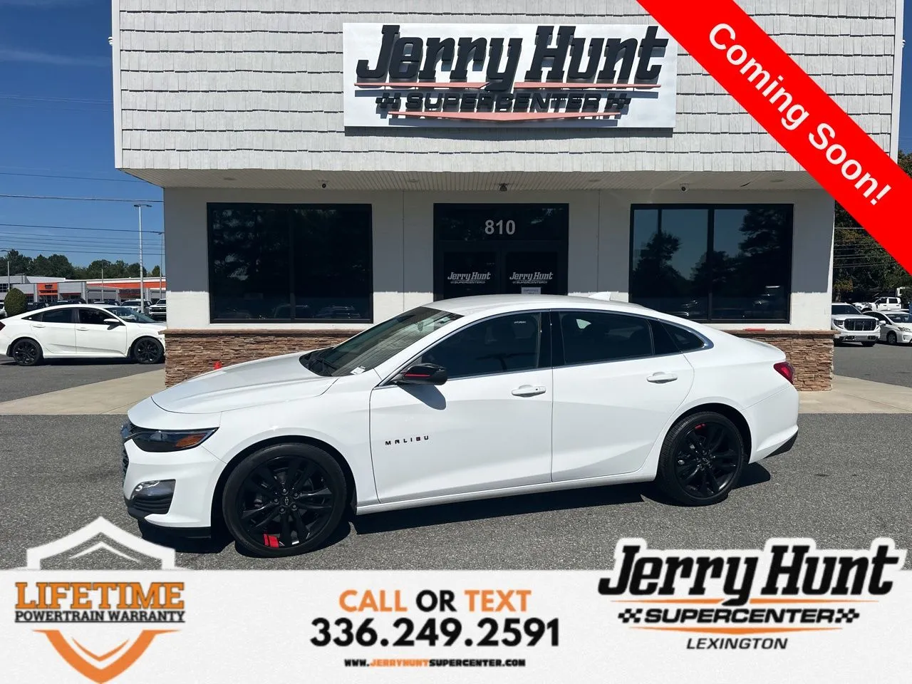 White 2023 Chevrolet Malibu LT for sale in Lexington, NC