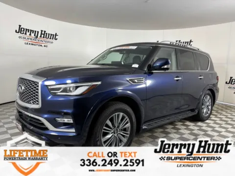 Blue 2024 INFINITI QX80 LUXE for sale in Lexington, NC