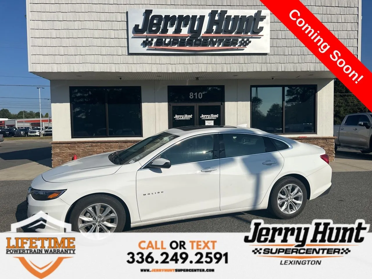 White 2024 Chevrolet Malibu LT for sale in Lexington, NC