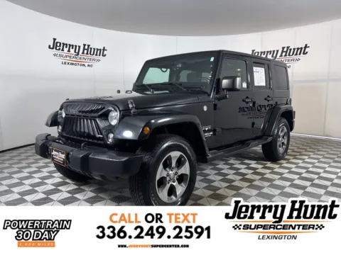 Black 2017 Jeep Wrangler Unlimited Sahara for sale in Lexington, NC