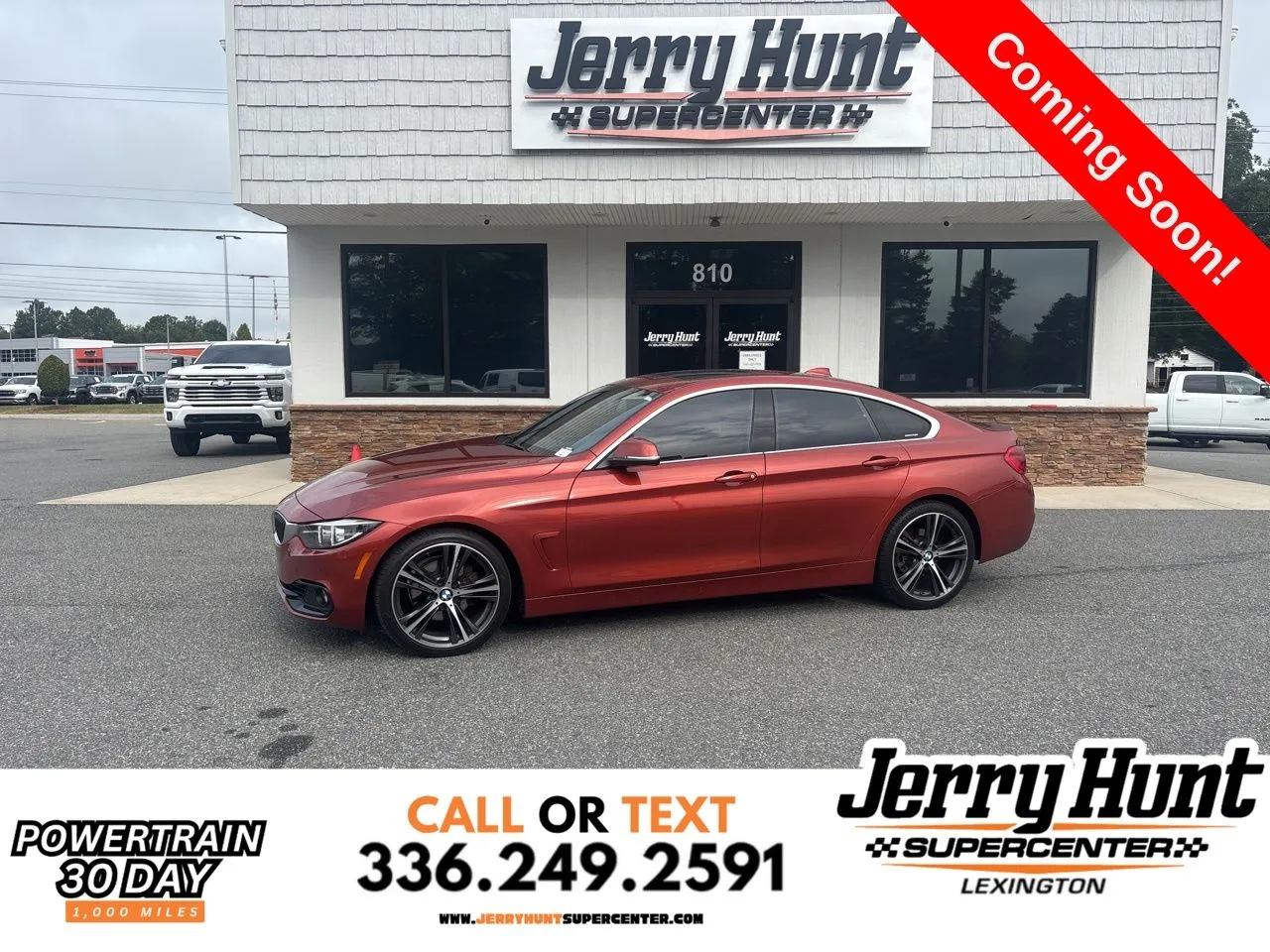Orange 2018 BMW 4 Series 430i Gran Coupe for sale in Lexington, NC