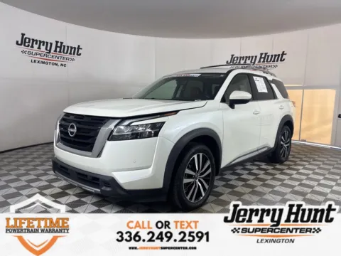 White 2023 Nissan Pathfinder Platinum for sale in Lexington, NC