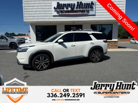 White 2023 Nissan Pathfinder Platinum for sale in Lexington, NC