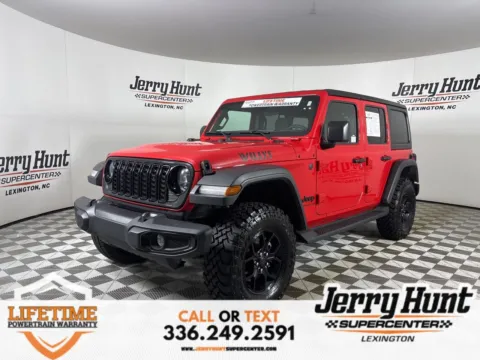 Red 2025 Jeep Wrangler Willys for sale in Lexington, NC