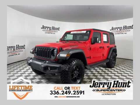 Red 2025 Jeep Wrangler Willys for sale in Lexington, NC