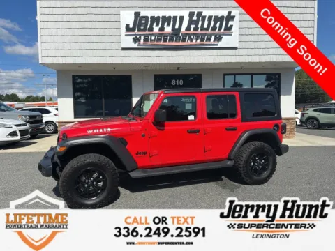 Red 2025 Jeep Wrangler Willys for sale in Lexington, NC