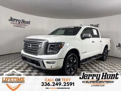 White 2024 Nissan Titan Platinum Reserve for sale in Lexington, NC