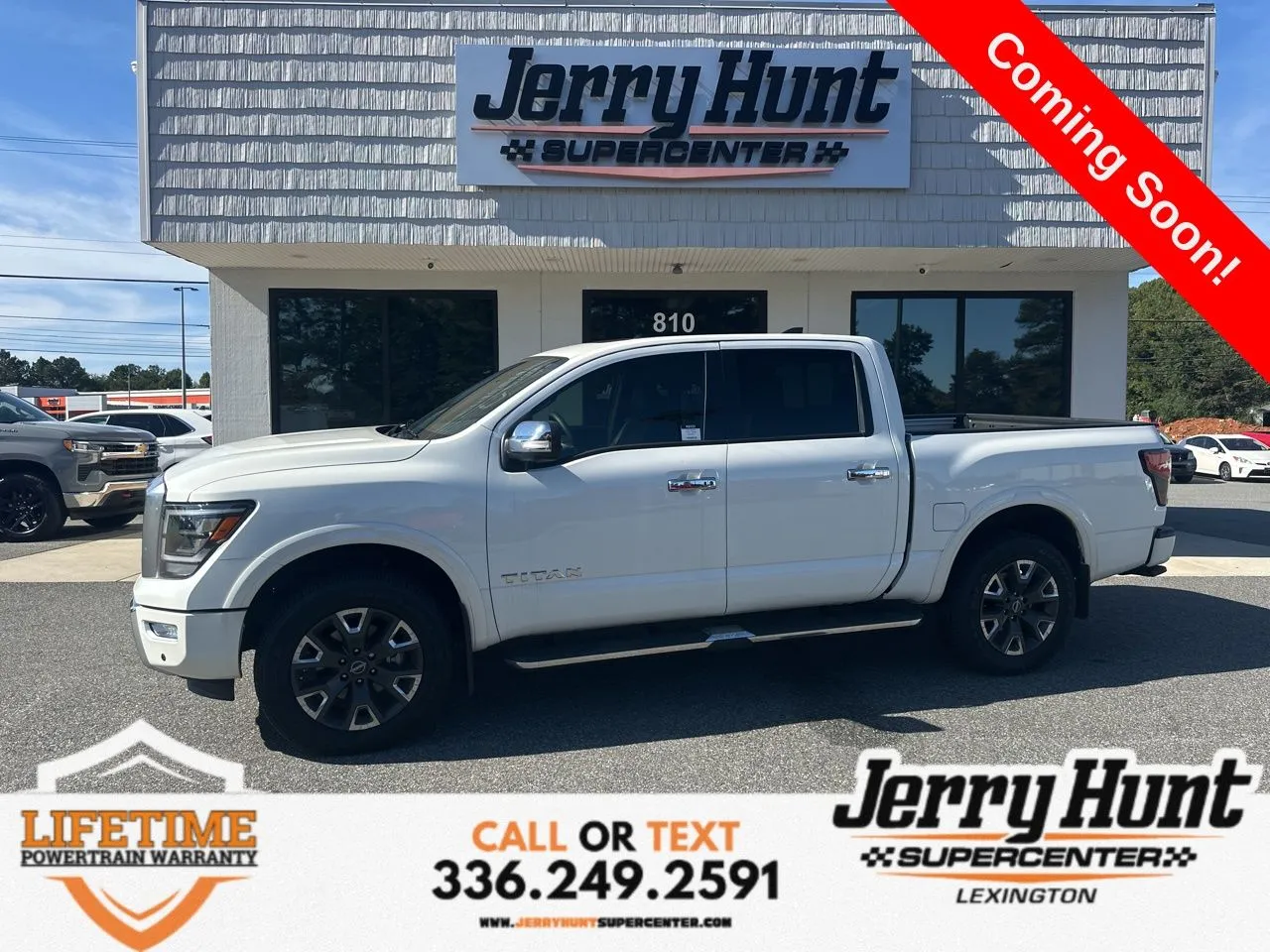 White 2024 Nissan Titan Platinum Reserve for sale in Lexington, NC