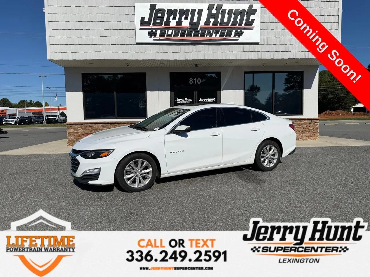 White 2022 Chevrolet Malibu LT for sale in Lexington, NC