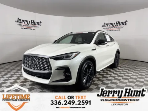 White 2023 INFINITI QX55 SENSORY for sale in Lexington, NC