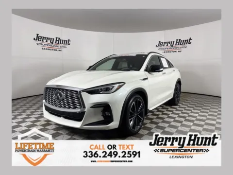 White 2023 INFINITI QX55 SENSORY for sale in Lexington, NC