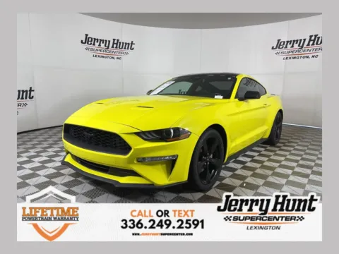 Yellow 2021 Ford Mustang EcoBoost Premium for sale in Lexington, NC