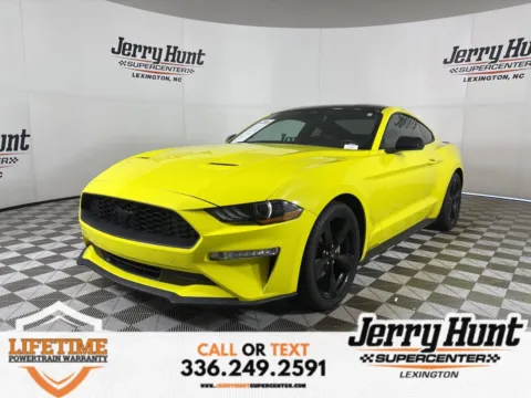Yellow 2021 Ford Mustang EcoBoost Premium for sale in Lexington, NC