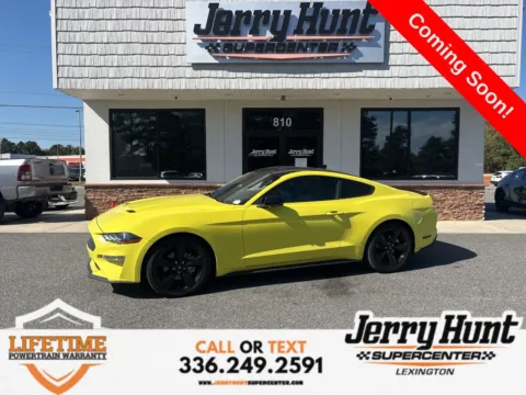 Yellow 2021 Ford Mustang EcoBoost Premium for sale in Lexington, NC