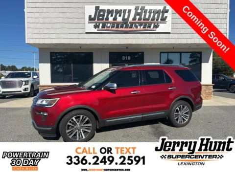 Red 2018 Ford Explorer Platinum for sale in Lexington, NC