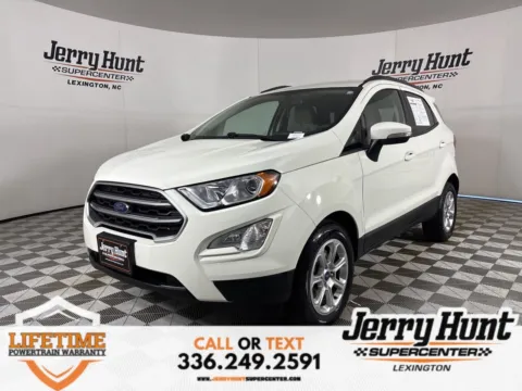 White 2021 Ford EcoSport SE for sale in Lexington, NC