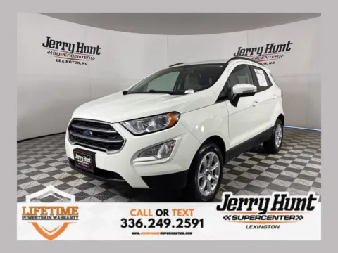 White 2021 Ford EcoSport SE for sale in Lexington, NC