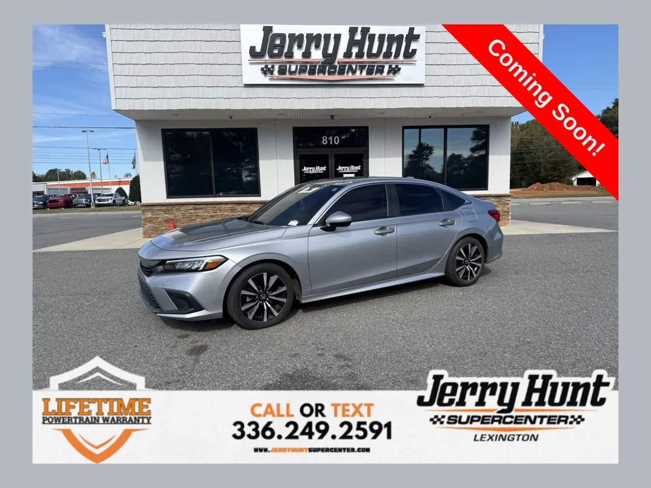 Silver 2022 Honda Civic EX for sale in Lexington, NC