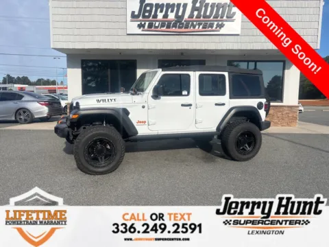 White 2023 Jeep Wrangler Willys for sale in Lexington, NC