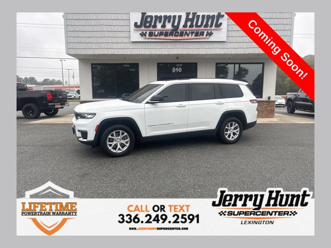 White 2022 Jeep Grand Cherokee L Limited for sale in Lexington, NC