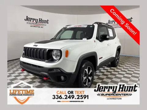 White 2022 Jeep Renegade Trailhawk for sale in Lexington, NC