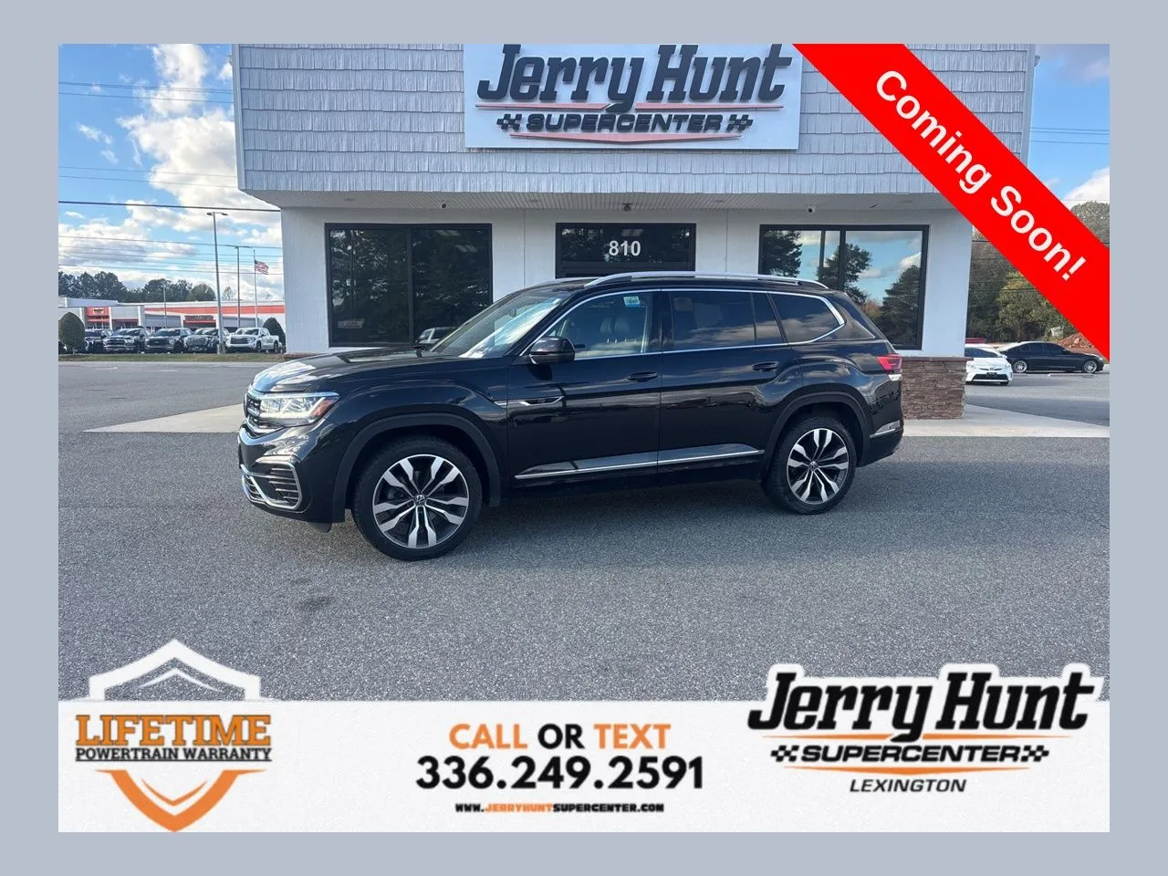 Black 2022 Volkswagen Atlas 3.6L V6 SEL Premium R-Line for sale in Lexington, NC