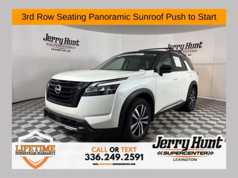 White 2023 Nissan Pathfinder Platinum for sale in Lexington, NC