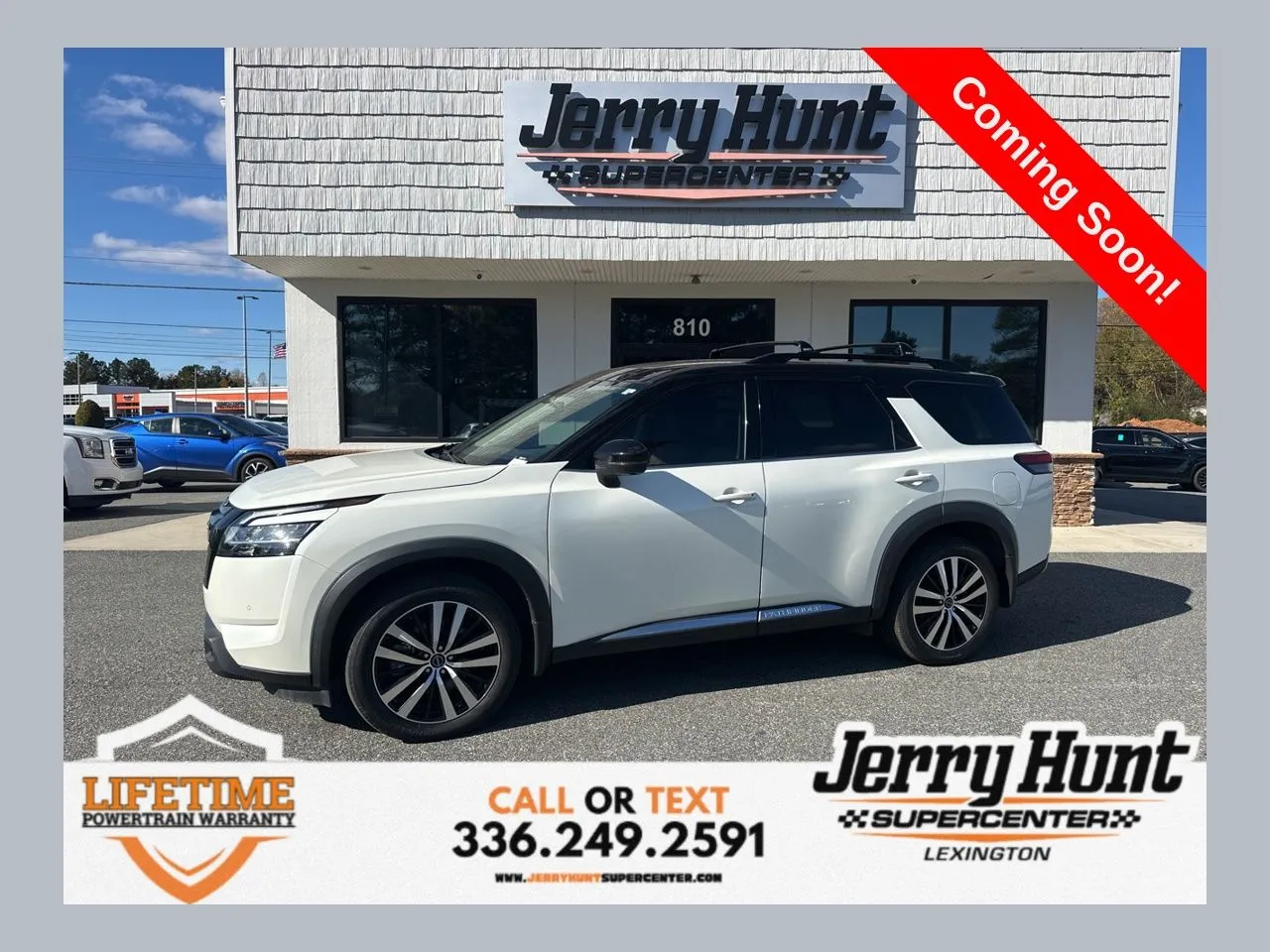 White 2023 Nissan Pathfinder Platinum for sale in Lexington, NC