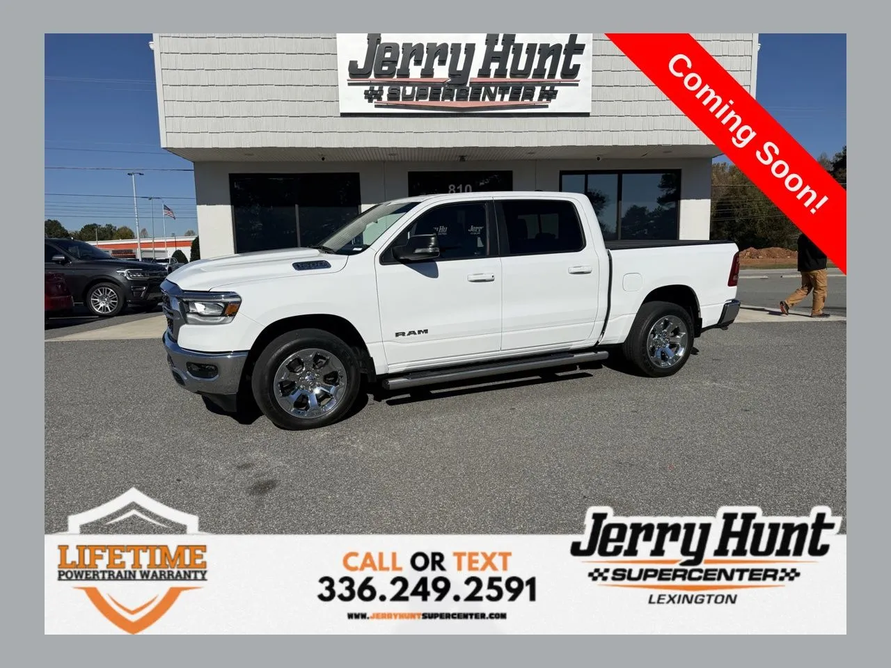 White 2022 Ram 1500 Big Horn/Lone Star for sale in Lexington, NC