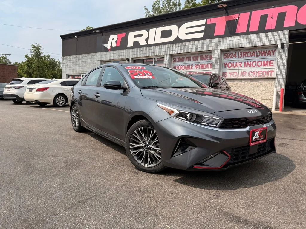 Gray 2023 KIA FORTE GT-LINE for sale in Merrillville, IN