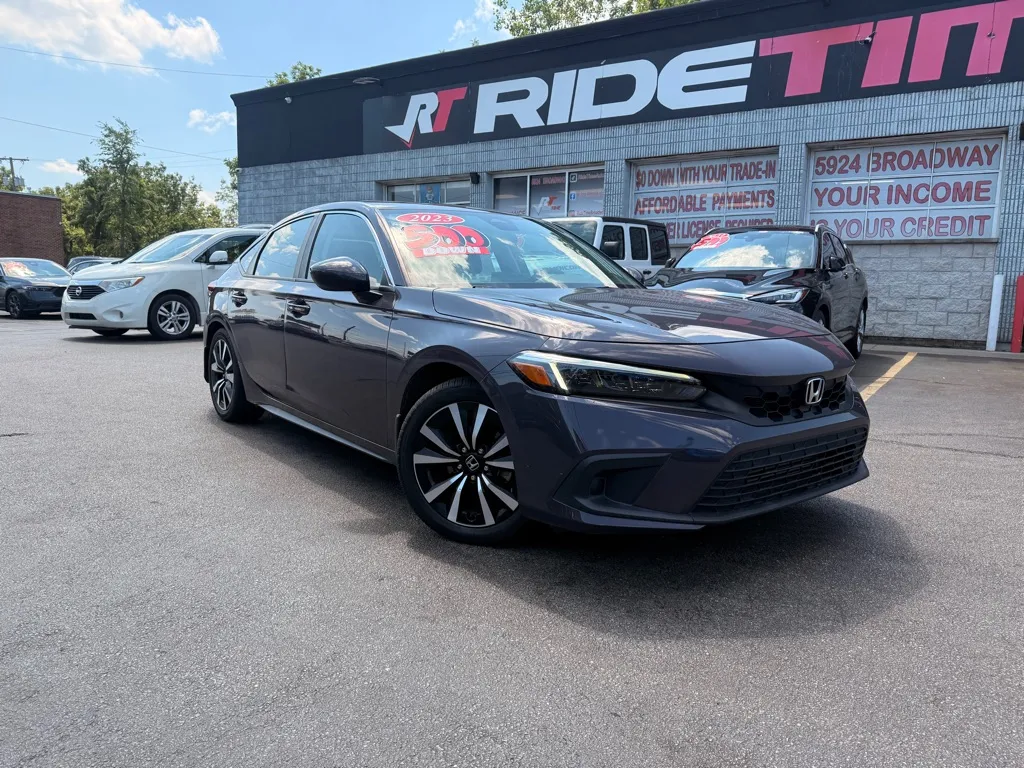 Purple 2023 HONDA CIVIC EX-L for sale in Merrillville, IN