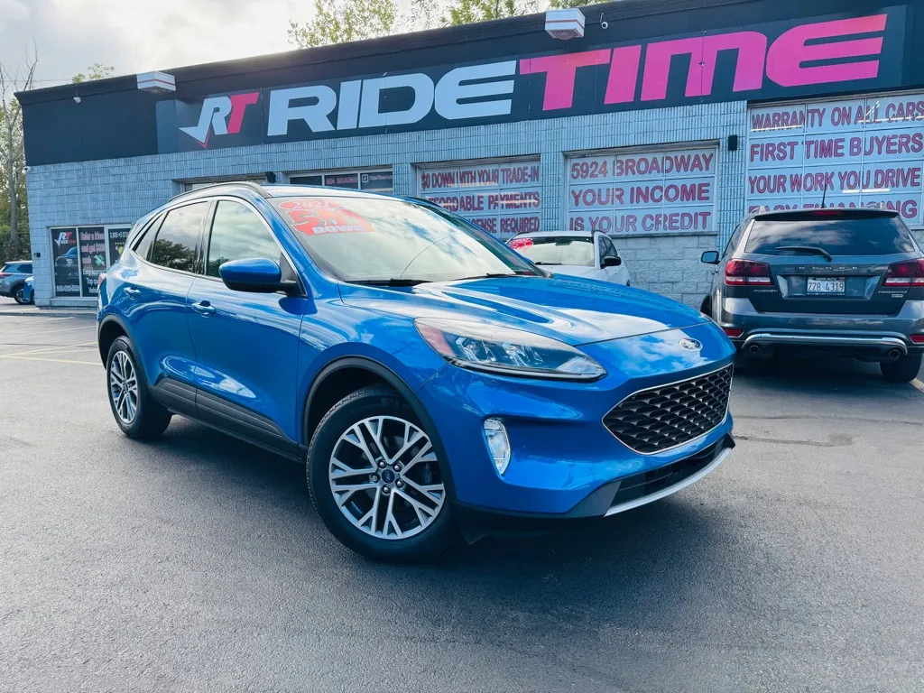 Blue 2021 FORD ESCAPE SEL for sale in Merrillville, IN