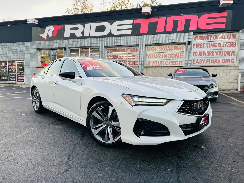 White 2021 ACURA TLX W/ADVANCE for sale in Merrillville, IN