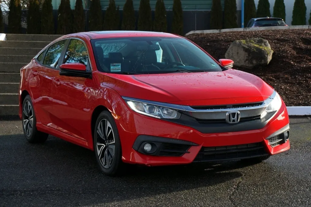 Red 2017 Honda Civic EX-L for sale in Tacoma, WA