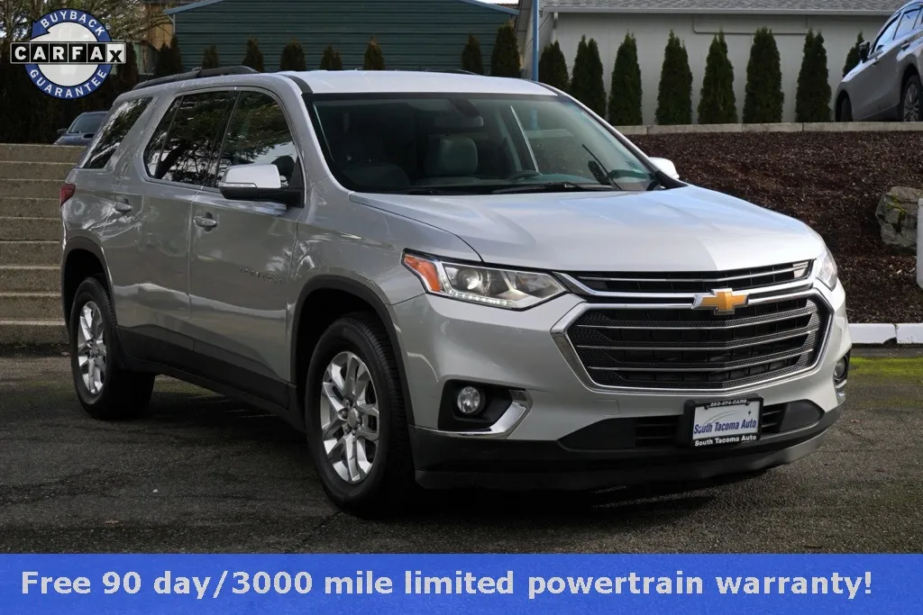 Silver 2021 Chevrolet Traverse LT for sale in Tacoma, WA