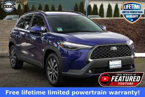 Blue 2022 Toyota Corolla Cross XLE AWD for sale in Tacoma, WA