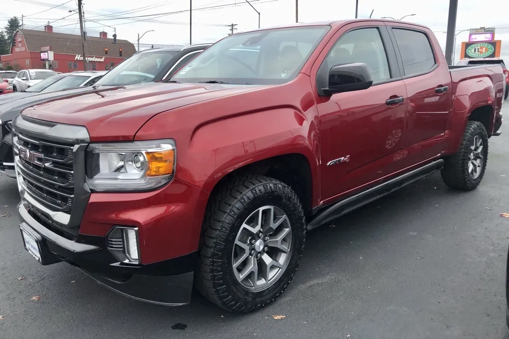 Red 2021 GMC Canyon AT4 w/Leather for sale in Tacoma, WA