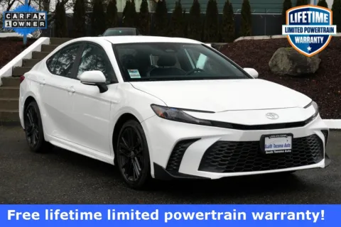White 2025 Toyota Camry SE Hybrid for sale in Tacoma, WA
