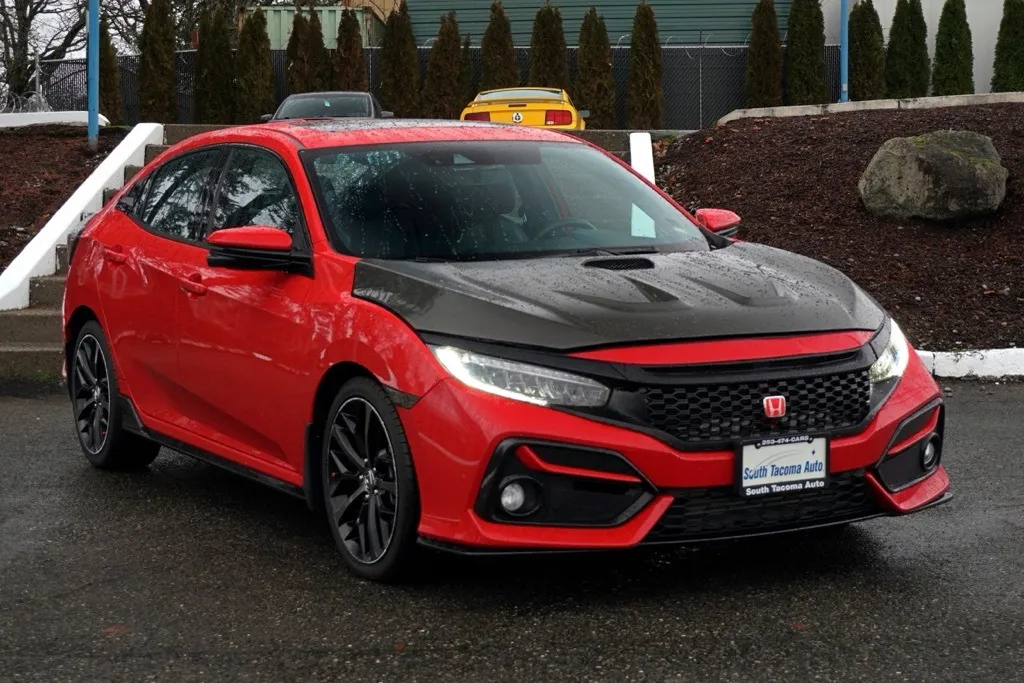 Red 2021 Honda Civic Sport Touring for sale in Tacoma, WA