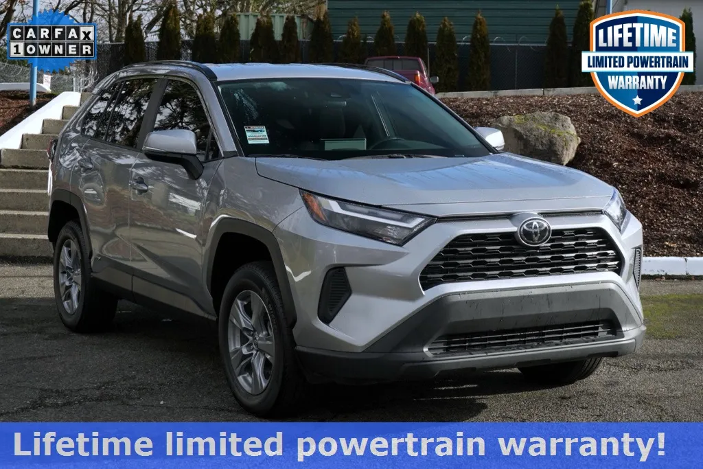 Silver 2025 Toyota RAV4 Hybrid XLE AWD for sale in Tacoma, WA