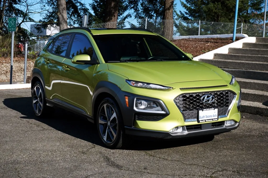 Green 2019 Hyundai Kona Ultimate for sale in Tacoma, WA