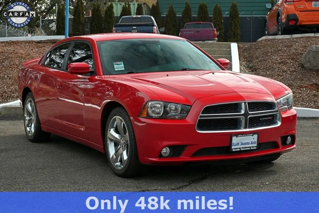 Red 2014 Dodge Charger SXT Plus for sale in Tacoma, WA