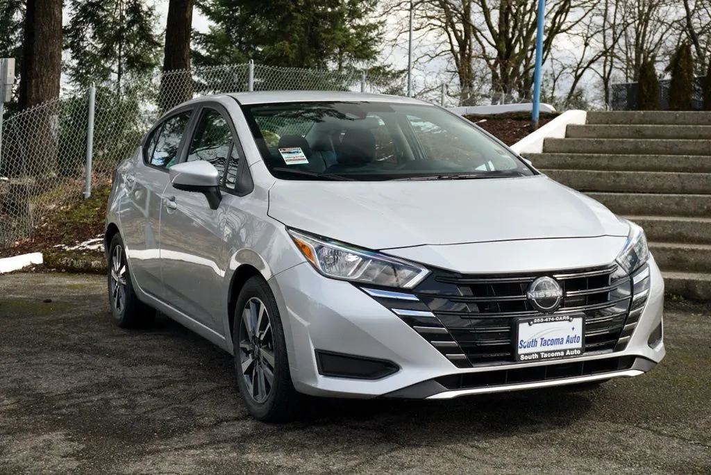 Silver 2023 Nissan Versa 1.6 SV for sale in Tacoma, WA