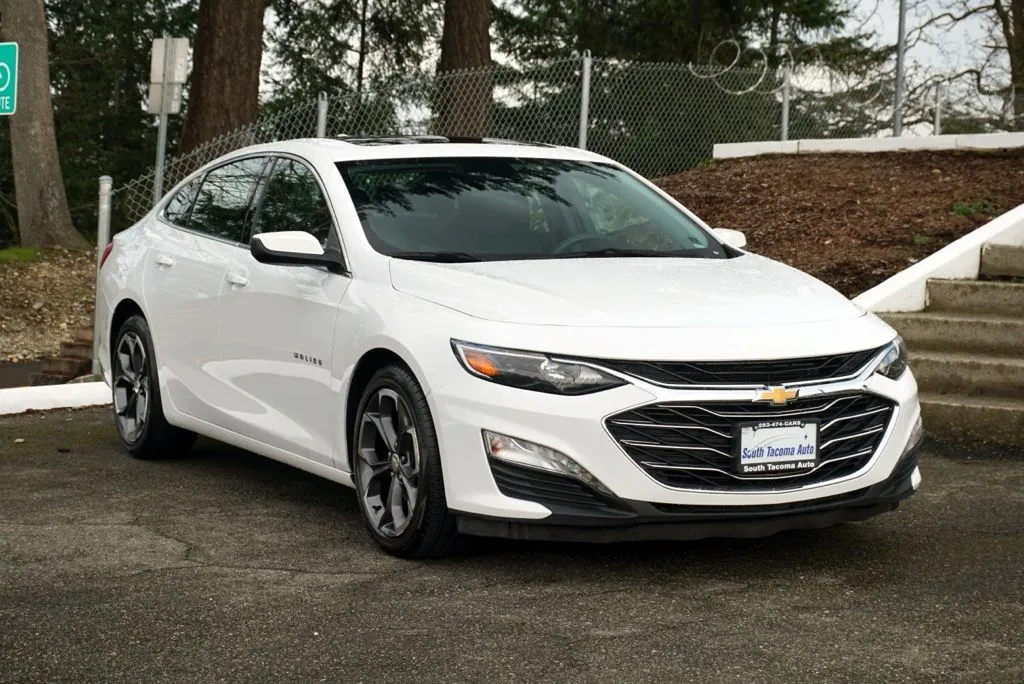 White 2023 Chevrolet Malibu LT 1LT for sale in Tacoma, WA